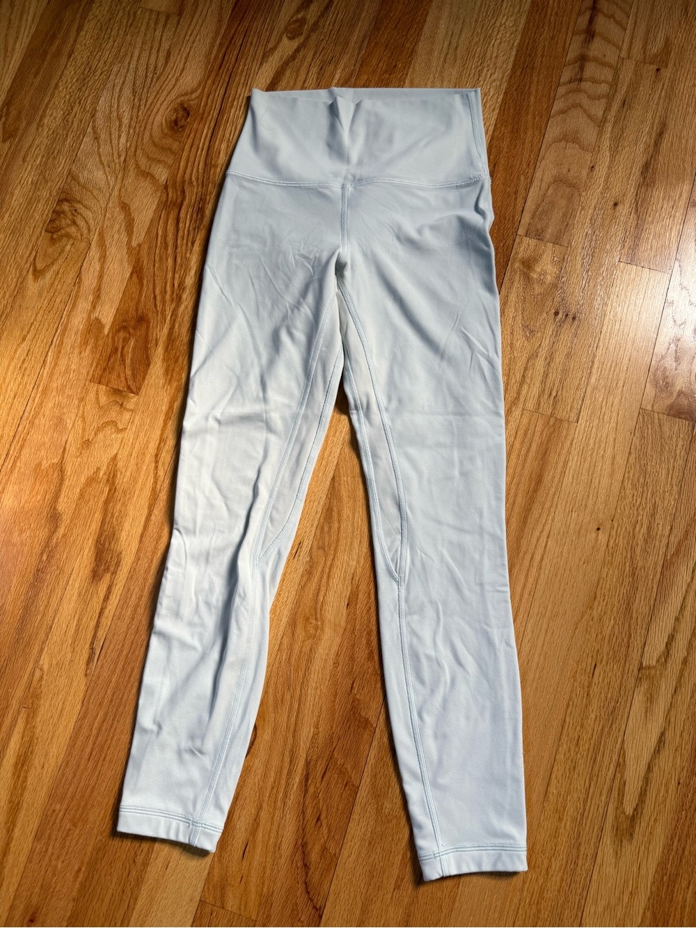 High-Waist Light Grey Lulu lemon Active Leggings (4)